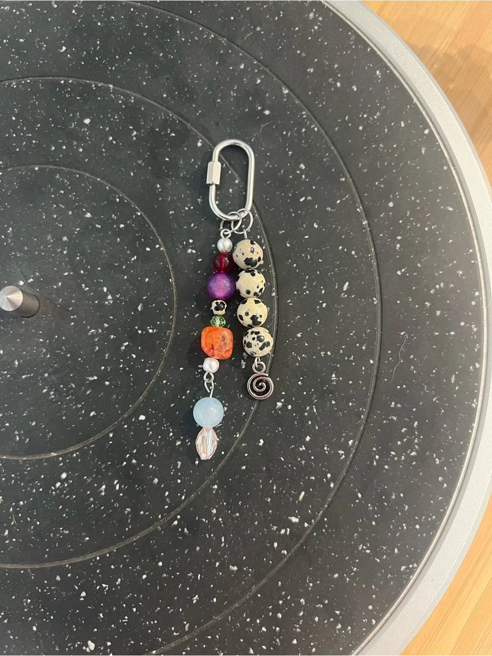 Beaded Charm Keychain - Multicolor